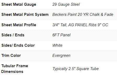 Vertical Roof Metal RV Port 12X30X12