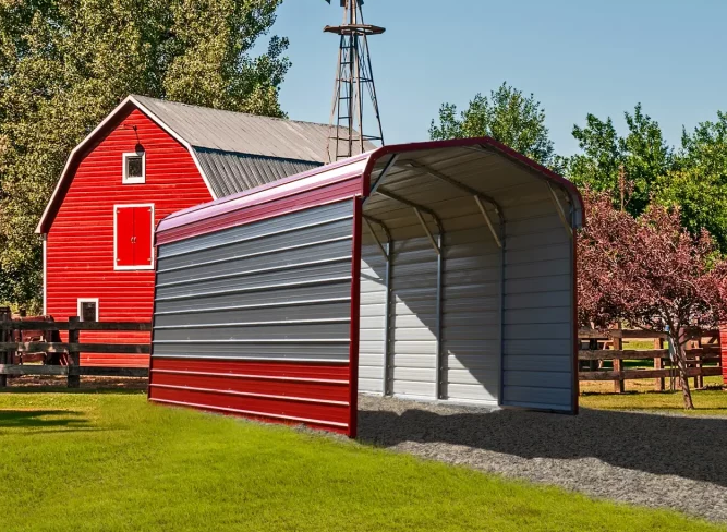 Regular Roof Metal Carport 12X20X9