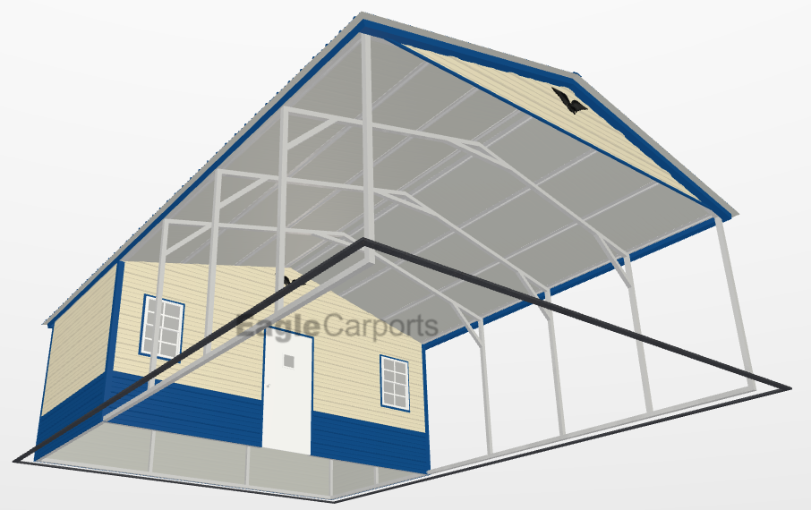 Vertical Roof Metal Combo Unit - 20X30X8