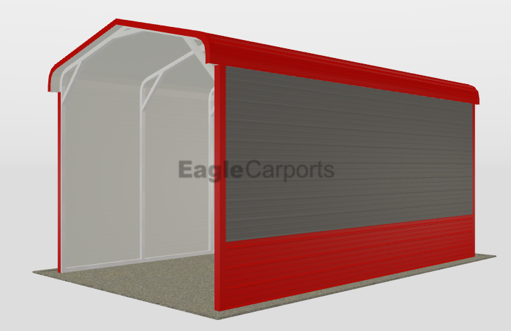 Regular Roof Metal Carport 12X20X9