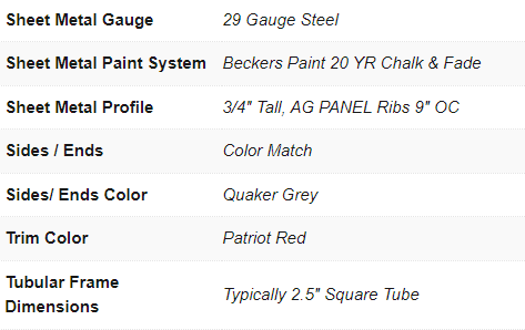 Regular Roof Metal Carport 12X20X9