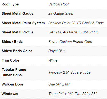 Vertical Roof Metal Grow House 42X35X10/8 With 8F Wide Lean To