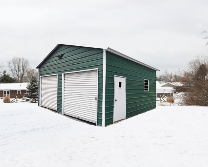 Boxed Eave Roof Metal Garage - 20X20X10